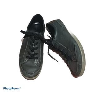Ecco Since 1963 black leather lace-up shoes - size 8